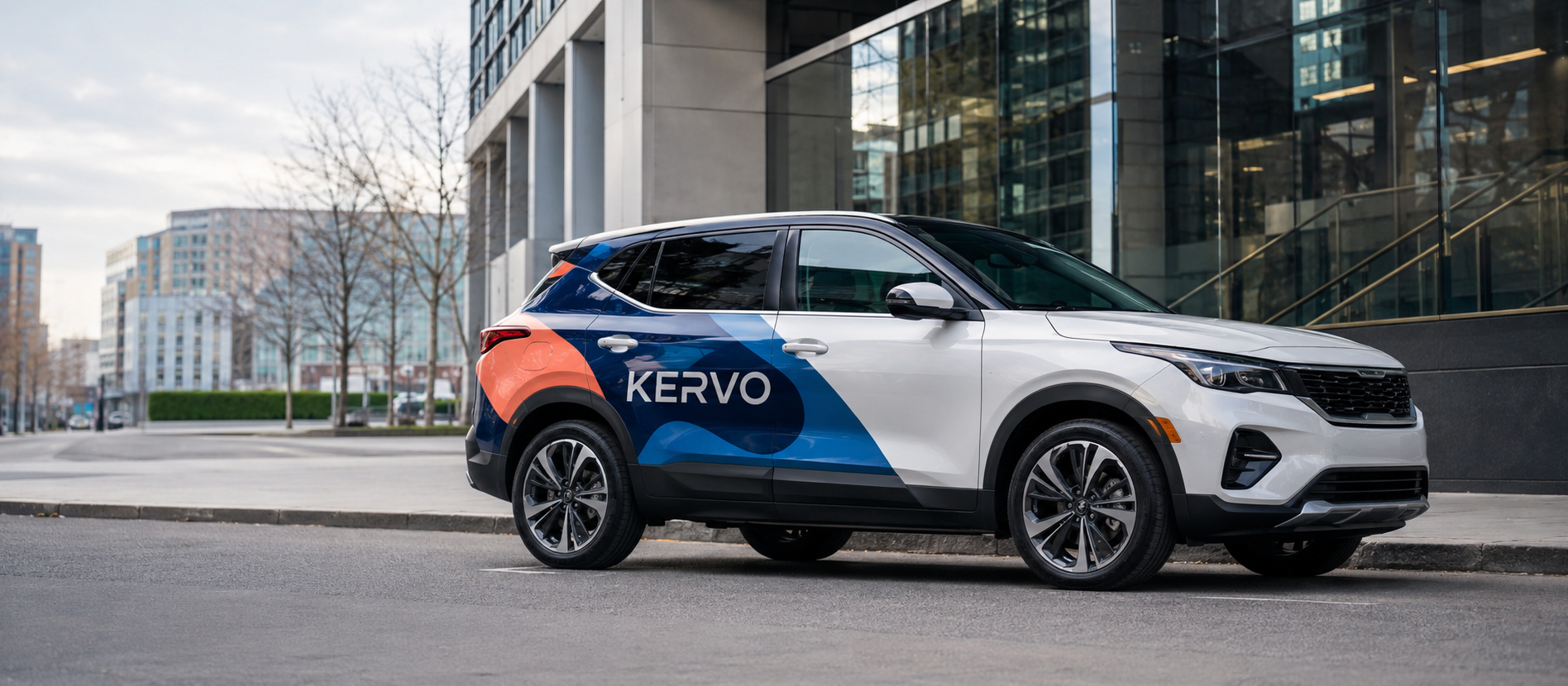 A Kervo partial vehicle wrap